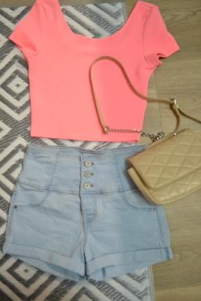 Nádherný štruktúrovaný crop top xs/s, s