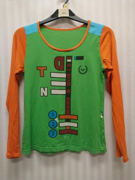 Dámsky farebný top s motívom, s, s