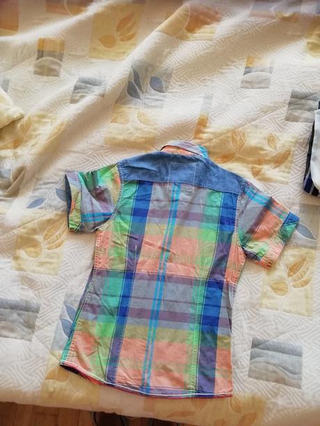 Chlapčenská košeľa 8r krátky rukáv, 134