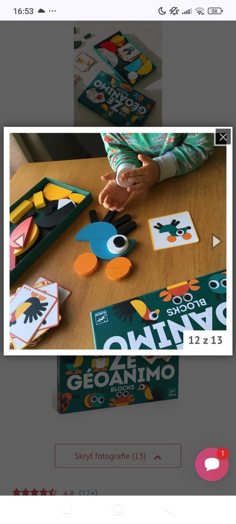 Geometrické tvary - skladačka,