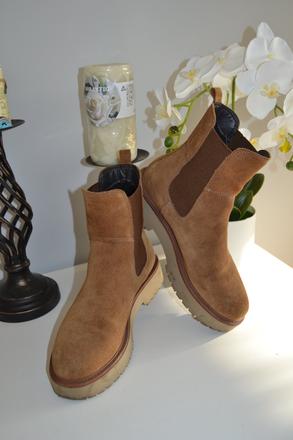 Kožené členkové topánky 5th avenue, 37, deichmann,37