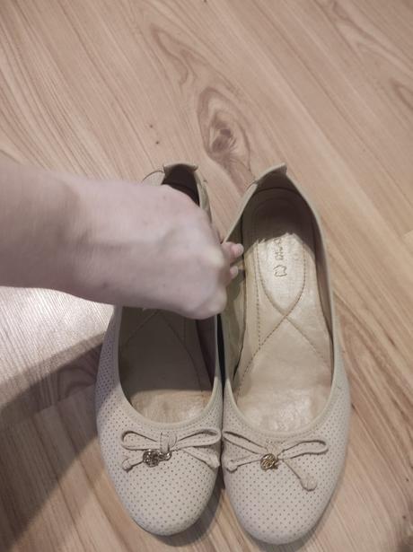 Kožené baleríny, lasocki,38