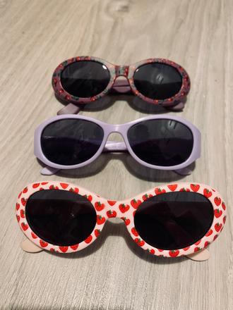 Slnečné detské okuliare 3ks dm drogerie,