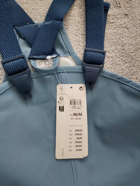 Súprava do dažďa slimáky fix nepremokavá, lindex,92