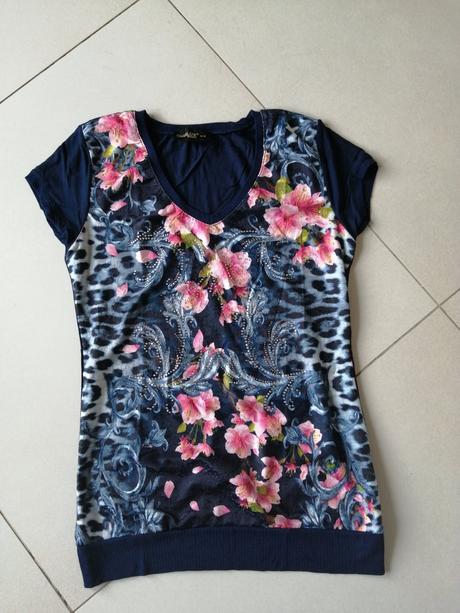 Dámske kvietkované tričko chilien, s