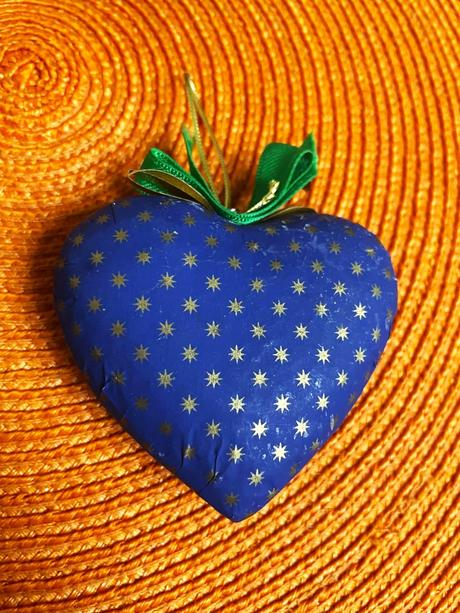 Vianočné dekorácie /srdiečka 5 ks, 