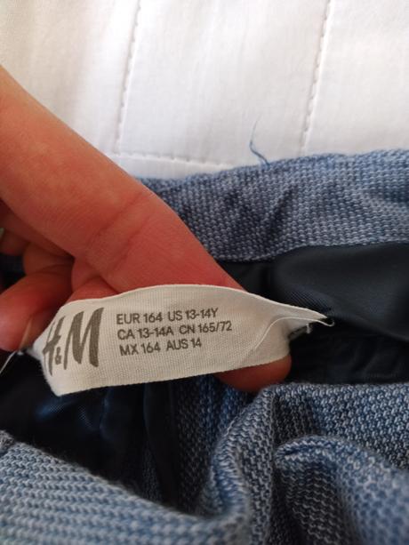Slávnostné nohavice 2ks, h&m,164