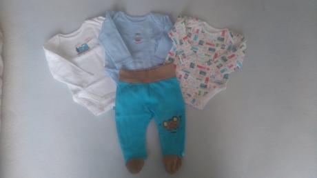 Chlapčenské body s dlhým rukávom f&f, f&f,68