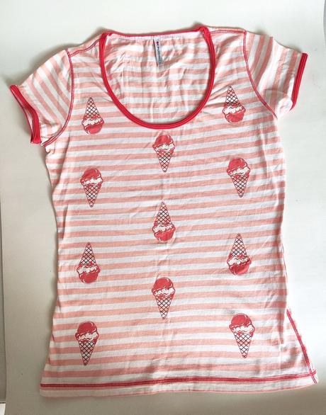 Tričko so zmrzlinami, fishbone,s