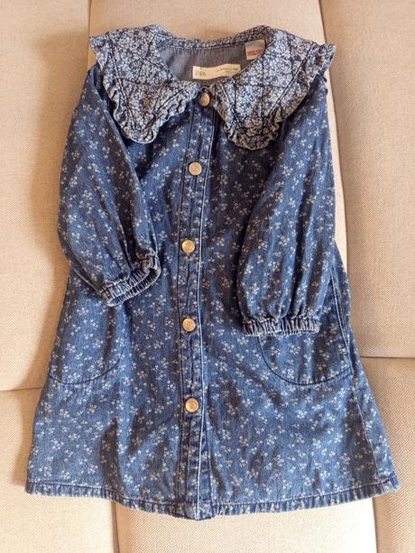 Riflové šaty zara, zara,104