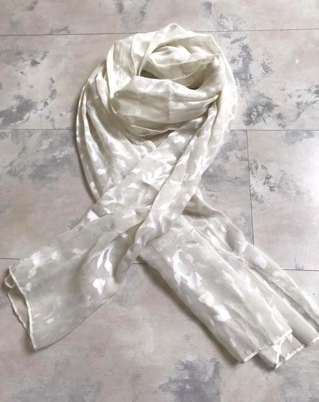 Jemná šatka na krk, xl
