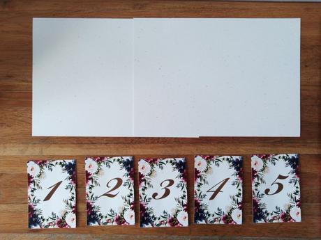 Čísla na svadobne stoly a stuhy,
