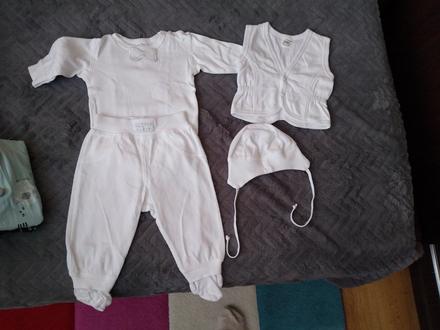 Set oblecenia + zavinovačka na krst pre chlapca, 68–80