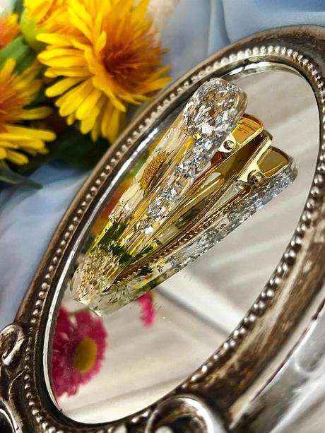 Ručne vyrobené živicové sponky do vlasov, 