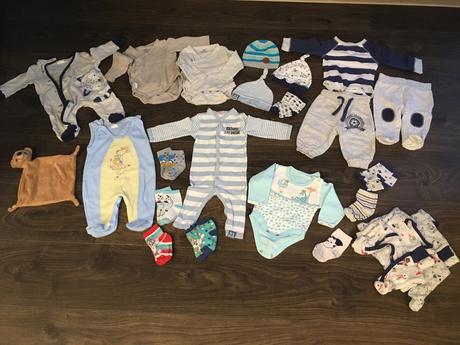 Balíček oblečenia pre bábo do 3 mesiacov, 50–62