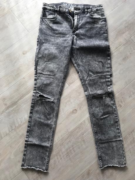 Rifle tmavošedé v.158, h&m,158