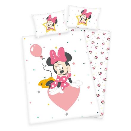 Obliečky do postieľky minnie baby bio bavlna, šírka (cm): 100,dĺžka (cm): 135