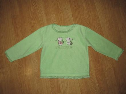 Zelená mikinka v. 104, 104