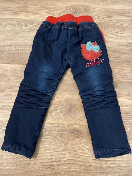 Zateplené rifle - veľmi hrubé, skvelé na zimu, 110