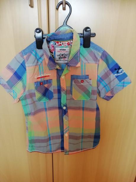 Chlapčenská košeľa 8r krátky rukáv, 134