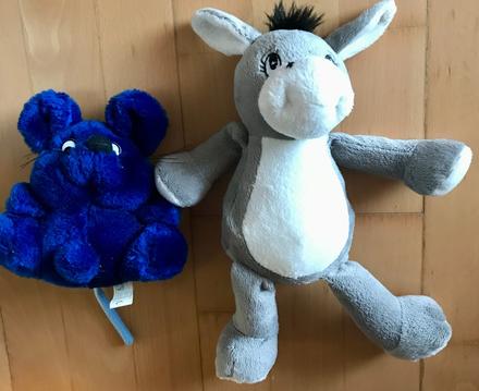 2xplyšáky myš a somárik,