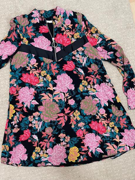 Kvetové šaty, zara,xs