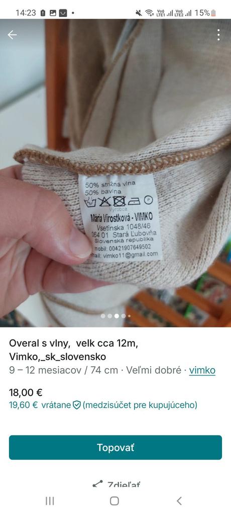Overal s vlny vilko, 80