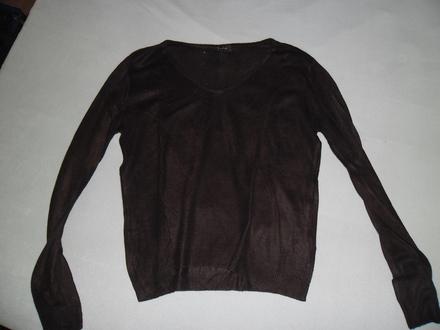 Tmavohnedý pulóver lifeline, 38