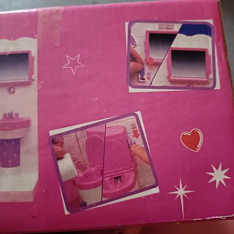 Vintage barbie kúpeľňa,