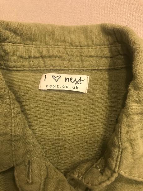 Košeľove šaty next 104, next,104