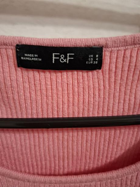 Svetríkové tričko s volánikmi, f&f,s