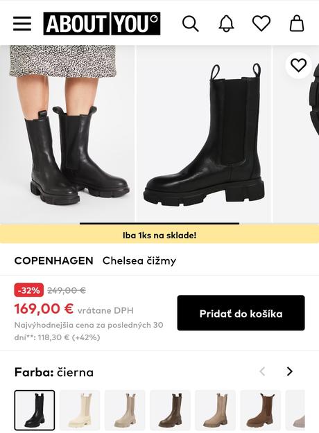 Copenhagen čižmy kožené kotníkove, 40.v., 40