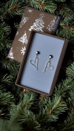 Náušnice srdiečka,