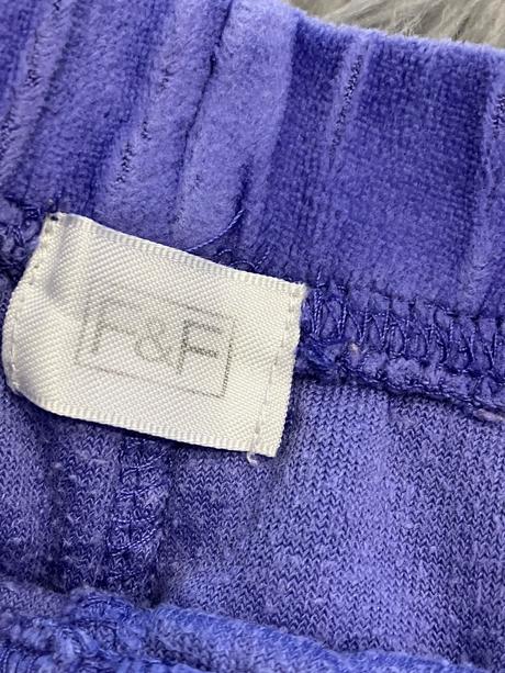 Dievčenské velúrové tepláky fialové f&f (2-3 r.), f&f,98
