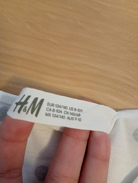 Bodkované šaty, h&m,140