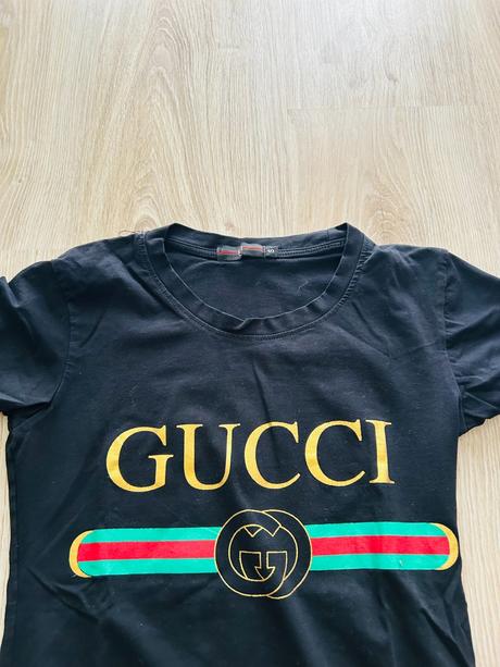 Tričko s nápisom gucci, s