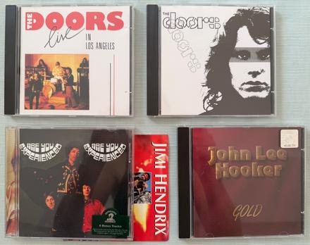 Cdčka the doors, jimi hendrix a john lee hooker, 