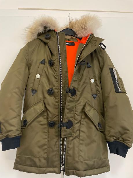 Luxusná teplá vetrovka dsquared2, 122 / 128