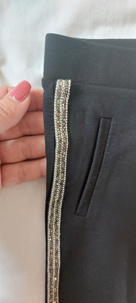 Elegantné leginky so štrasom, zara,104
