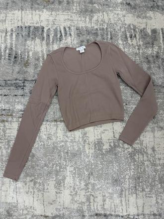 Rebrovaný crop top, amisu,xs