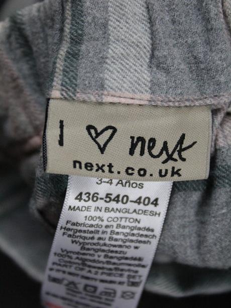 Teplá károvaná sukňa next veľ. 3-4 r. a, next,104