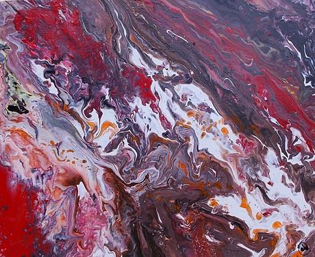 Ručne maľovaný obraz "láva",