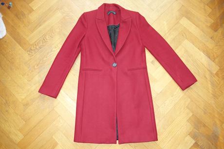 Zara burgundi kabát xs, zara,xs