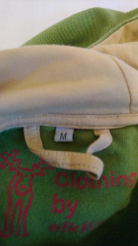 Zelená mikina s kapucňou, clothing, m, m
