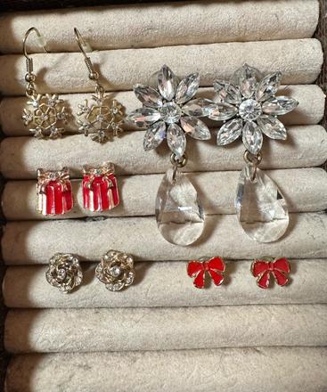 Náušnice 5 párov,