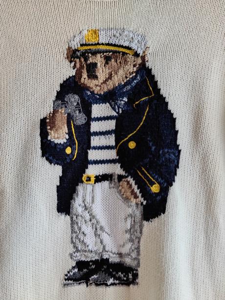 Ralph lauren bear originál damsky sveter, ralph lauren,s