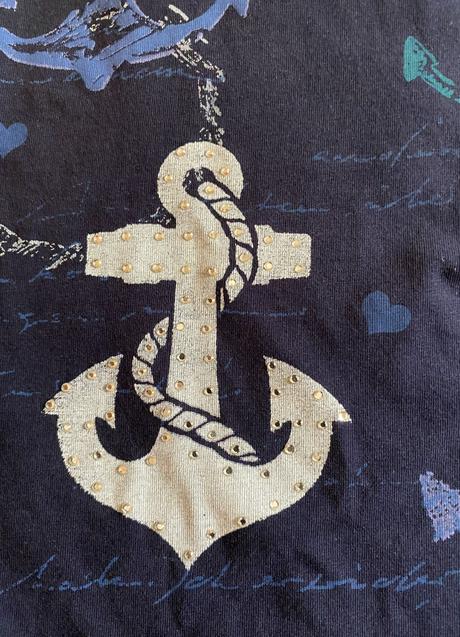 Dámske tričko christian berg s kotvami v. 38 - m, 38