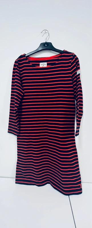 Štýlové pásikavé šaty joules vel 38, m