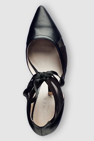 Kožené lodičky s mašĺou, next,41