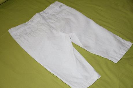 Nadherne len 1xoblecene bavlenne zn.capri nohavice, original marines,110